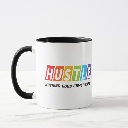 Retro Hustle Nichts Gutes kommt einfach Tasse (Links)