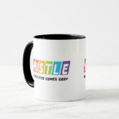 Retro Hustle Nichts Gutes kommt einfach Tasse (Vorderseite Links)