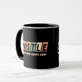 Retro Hustle Nichts Gutes kommt einfach Tasse (Vorderseite Links)