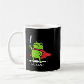 Retro Huzzah Frog Knight Funny Sword Meme Quote Me Kaffeetasse (Links)