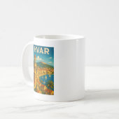 Retro Hvar Kroatien Adria Küste Reisen Kaffeetasse (Vorderseite Links)