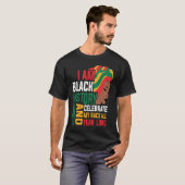 Retro I am Black History Melanin Afro African Quee T-Shirt (Vorne ganz)