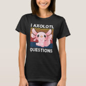 Retro I Axolotl Question Pink Salamander Kids Mom  T-Shirt (Vorderseite)
