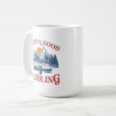 Retro I brauche einen guten Kajakfahrer Kaffeetasse (Vorderseite Links)