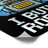 Retro I Build Robots Robotics Engineering Ai Tech  Poster (Ecke)