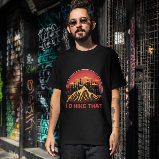 Retro "I d Hike That" Sweatshirt - Mountain T-Shirt