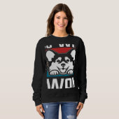 Retro I Do What I Want Dog Independent Rebel Sweatshirt (Vorne ganz)