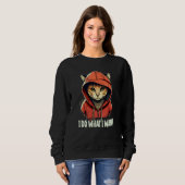 Retro I do what I want kitten Sweatshirt (Vorne ganz)