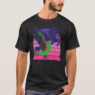 Retro I geflügeltes Einhorn I Schreie männlicher E T-Shirt