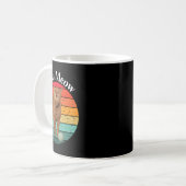 Retro I Go Meow Funny Cat Singmememe Kaffeetasse (Vorderseite Links)