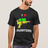 Retro I Herz Squirters Funny I Liebe Squirters T-Shirt (Vorderseite)