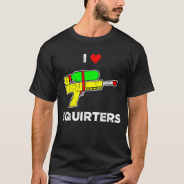 Retro I Herz Squirters Funny I Liebe Squirters T-Shirt