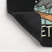 Retro I Just Want to Read Books and Pet Cats Cat Mousepad (Ecke)