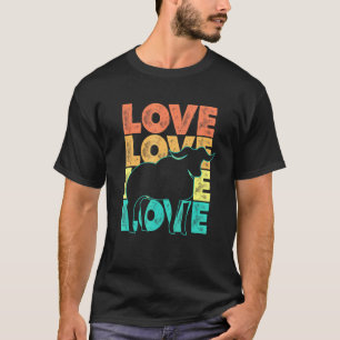 Retro I Liebe Buffalo Idee für Bison T-Shirt