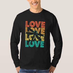Retro I Liebe Dragonfly Idee für Insekten T-Shirt