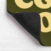 Retro I Liebe Eggnog Mousepad Green (Ecke)