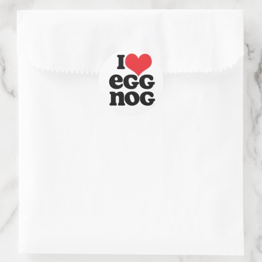 Retro I Liebe Eggnog Stickers (Tasche)