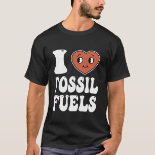 Retro I Liebe Fossile Brennstoffe Shirt Männer Fra