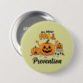 Retro-I-Liebe - Herbstprävention Button (Vorne & Hinten)