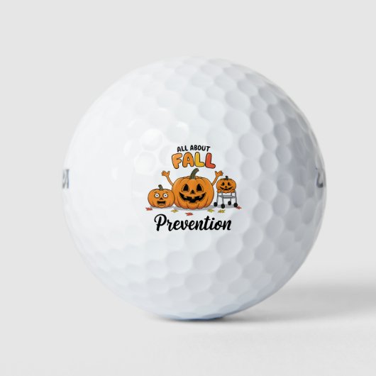 Retro-I-Liebe - Herbstprävention Golfball (Vorderseite)