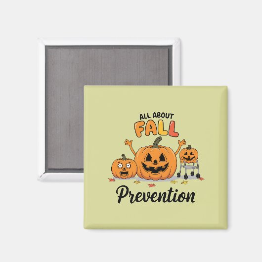 Retro-I-Liebe - Herbstprävention Magnet (Vorderseite/Rückseite)