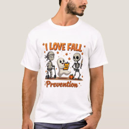 Retro-I-Liebe Herbstverhütung Fallverfall Physikal T-Shirt