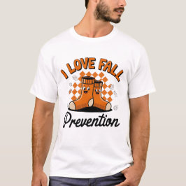 Retro-I-Liebe Herbstverhütung Fallverfall Physikal T-Shirt