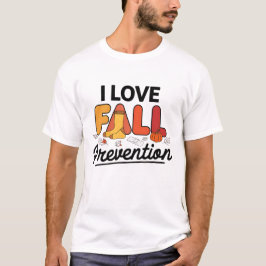 Retro-I-Liebe Herbstverhütung Fallverfall Physikal T-Shirt