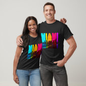 Retro I Liebe Miami Floria Skyline T-Shirt (Unisex)