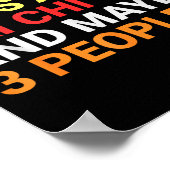 Retro I Like Cats And Tai Chi Lover Funny Martial Poster (Ecke)