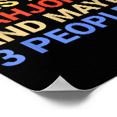 Retro I Like Dogs And Mahjong Lover Funny  Poster (Ecke)