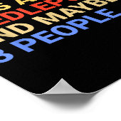 Retro I Like Dogs And Needleint Lover Funny  Poster (Ecke)