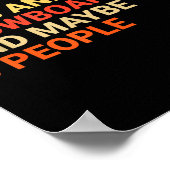 Retro I Like Dogs And Snowboarding Lover Funny Sno Poster (Ecke)