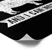 Retro I Like Pig Butts And I Can Not Lie Funny Bbq Poster (Ecke)