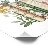 Retro I Love Cats and Books Fotodruck (Ecke)