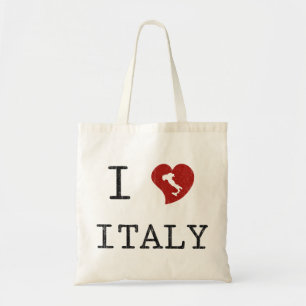 Retro I Love Italy Tragetasche