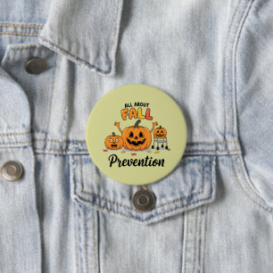 Retro I Love Sturzprävention Arbeitsunfall Button