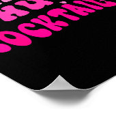 Retro I Need A Huge Tail Funny Party Drinking Gift Poster (Ecke)