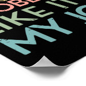 Retro I Solve Math Problems Like It's My Job Back  Poster (Ecke)