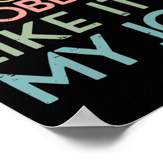 Retro I Solve Math Problems Like It's My Job Back Poster (Ecke)