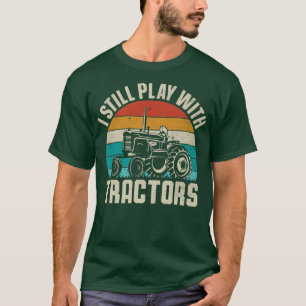 Retro I spielt noch mit Traktoren, die Bauer AG T-Shirt