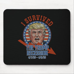 Retro I Überlebte die Trump-Rezession 4725 - 4925  Mousepad