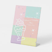 Retro Ice Cream Advice & Wishings Sockelschild (Vorderseite)