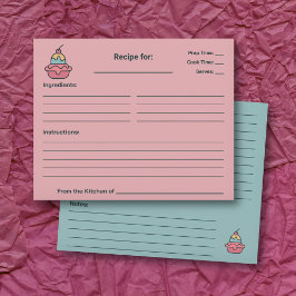 Retro Ice Cream Brautparty Rezept Karte