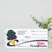 Retro Ice Cream Cone - Geschenkgutscheine (Stehend Vorderseite)