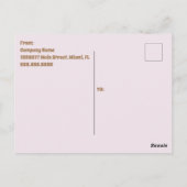 Retro Ice Cream Cone Sozialer Flyer Einladung Postkarte (Rückseite)