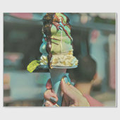 Retro ice cream popsicle geschenkpapier (Flach)