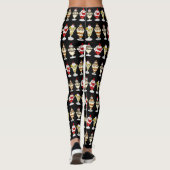 Retro Ice Cream Sundaes Leggings (Rückseite)