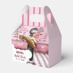Retro Ice Creme Scoopup Brautparty Geschenkschachtel