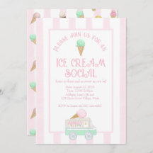 Retro Ice Creme Social Birthday Party
